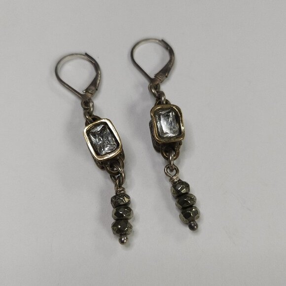 Karyn Chopik Double-Sided Cubic Zirconia Drop Earring - Picture 1 of 2